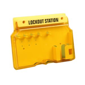 ONEBIZ Padlock Stations 5 Padlocks OB 14-BDB101 with Dustproof Transparent Cover Unfilled