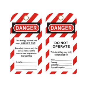 ONEBIZ Tags Do Not Operate Safety Tag OB 14-BDP01 Made from PVC Water & Oil Proof