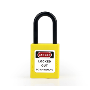 ONEBIZ Compact Safety Electrical Padlock Yellow OB 14-BDG12UDKD1K Thermoplastic Safety Padlock