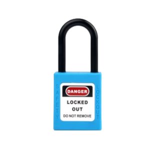 ONEBIZ Compact Safety Electrical Padlock Blue OB 14-BDG13UDKD1K Thermoplastic Safety Padlock