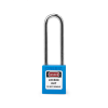 ONEBIZ Long Shackle Safety Padlock Black OB 14-BDG23DKD1K Thermoplastic Safety Padlock