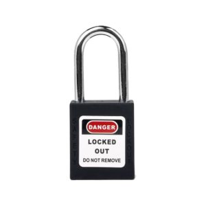 ONEBIZ Compact Safety Padlock Black OB 14-BDG05UDKD1K Thermoplastic Safety Padlock