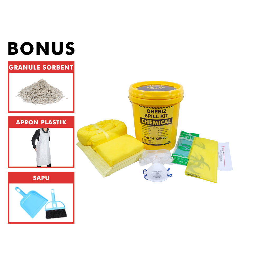 ONEBIZ SPILL KIT OB 14-CSK20L CHEMICAL SPILL KIT 20 Liter / 5 Gallon
