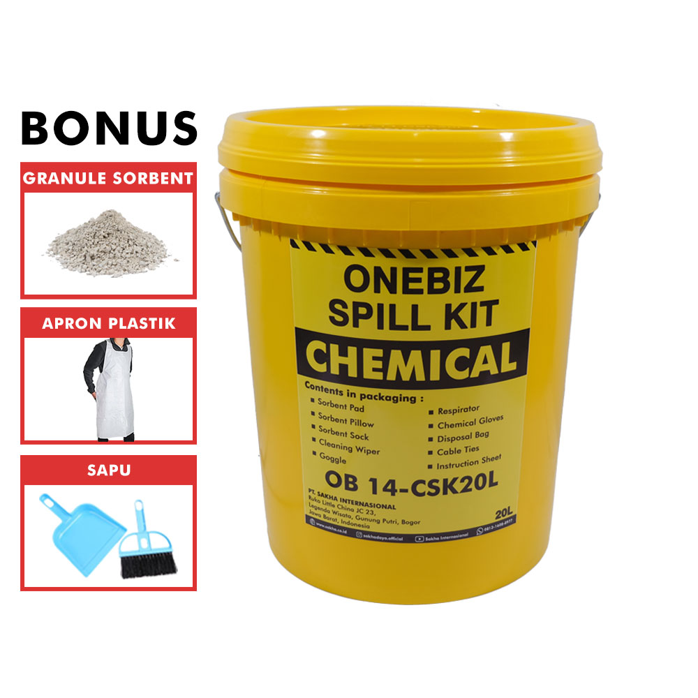 ONEBIZ SPILL KIT OB 14-CSK20L CHEMICAL SPILL KIT 20 Liter / 5 Gallon